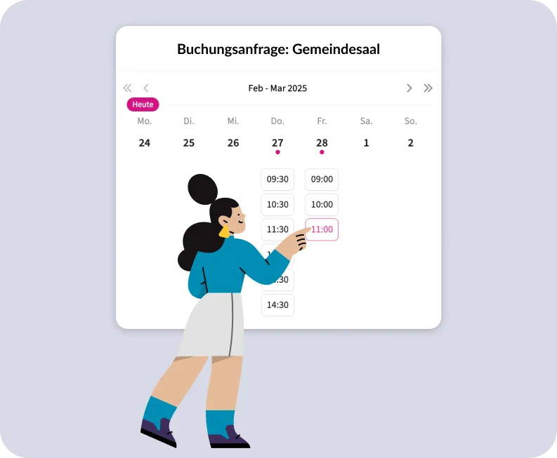 ChurchDesk Anfragen mit einer Anfrageseite für Buchungen