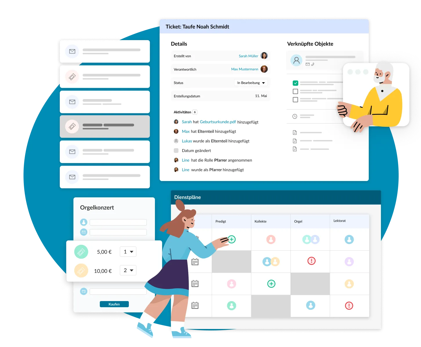 ChurchDesk as a common digital foundation: tasks, rosters and contributions on one platform