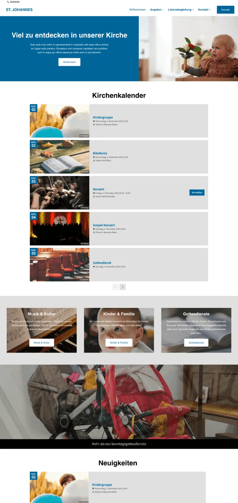 Preview of the Orbit website design