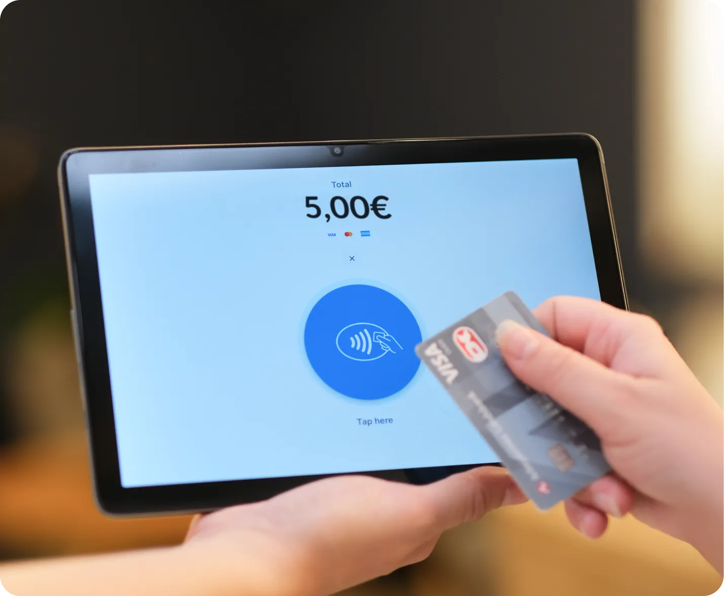 ChurchDesk Terminal used as a mobile tablet